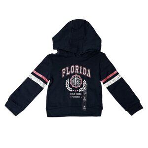 Kiabi Girls Dark Blue & Pink Graphic Pullover – Size 4